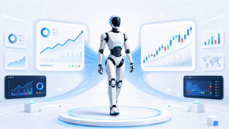 Humanoid robots ring the opening bell