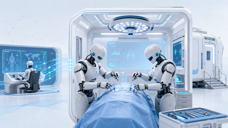 Two humanoid robots just scrubbed in for surgery