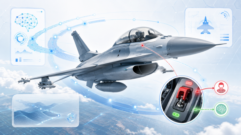 DARPA just let an AI fly a real F-16, with a switch to take it back