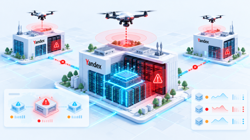 Drones hit three Yandex data centers in four days, and AI compute is now a target